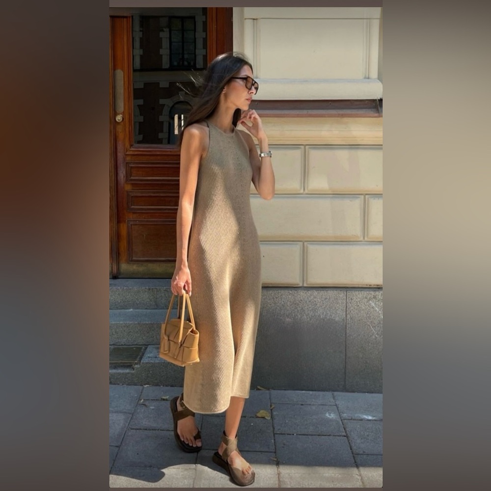 Selected Femme Knit Midi Dress, Sz M